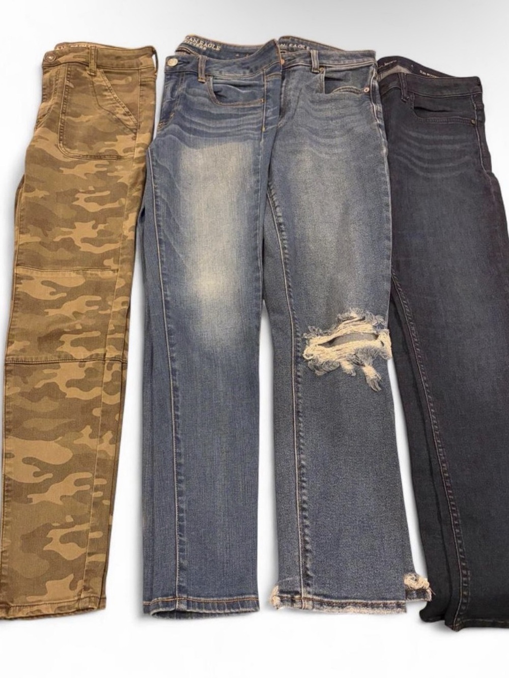 3 American Eagle Outfitters Women's Jeans 1 Calvin Klein straight legged bundle